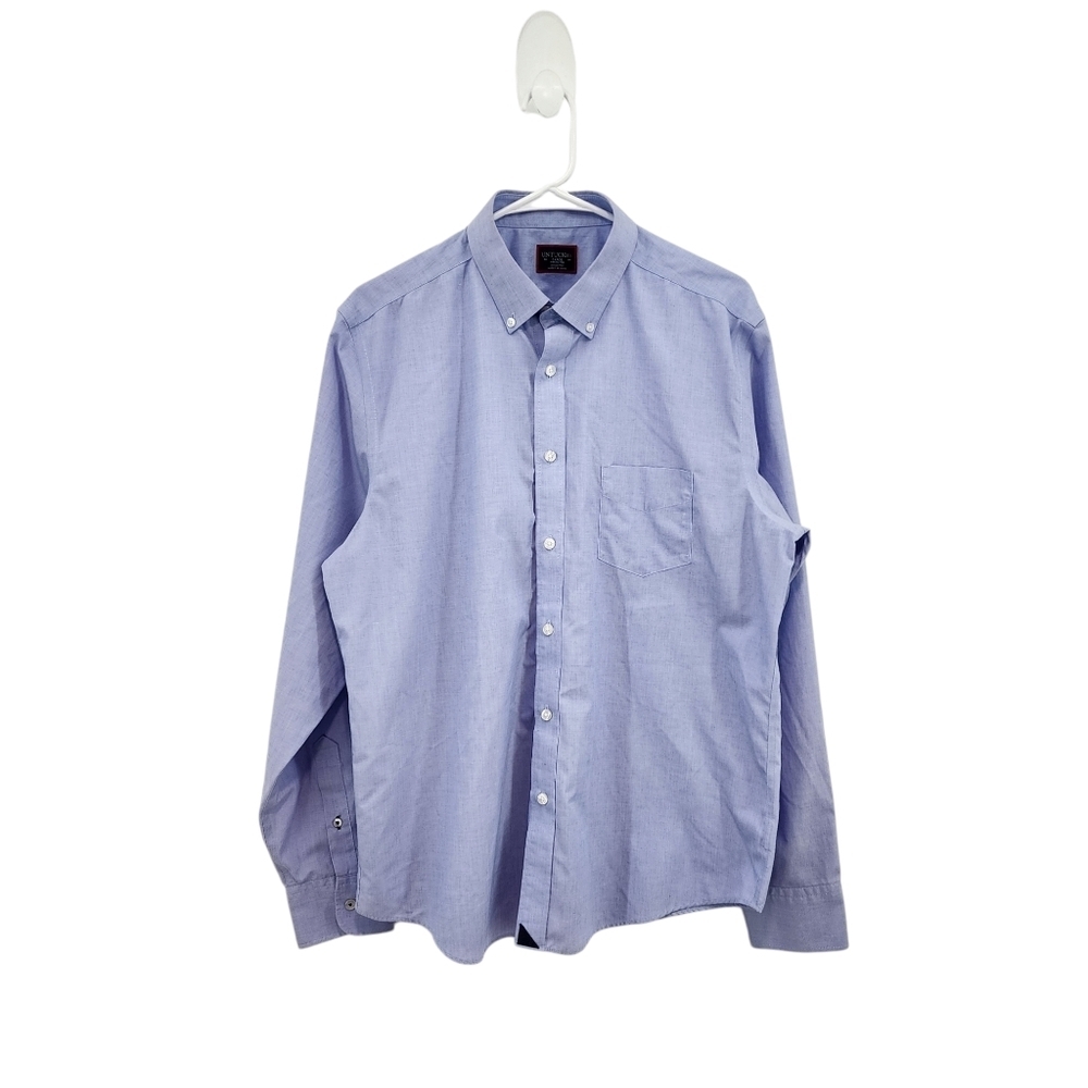Untuckit Men's 100% Cotton Button Front Pocket Shirt - L